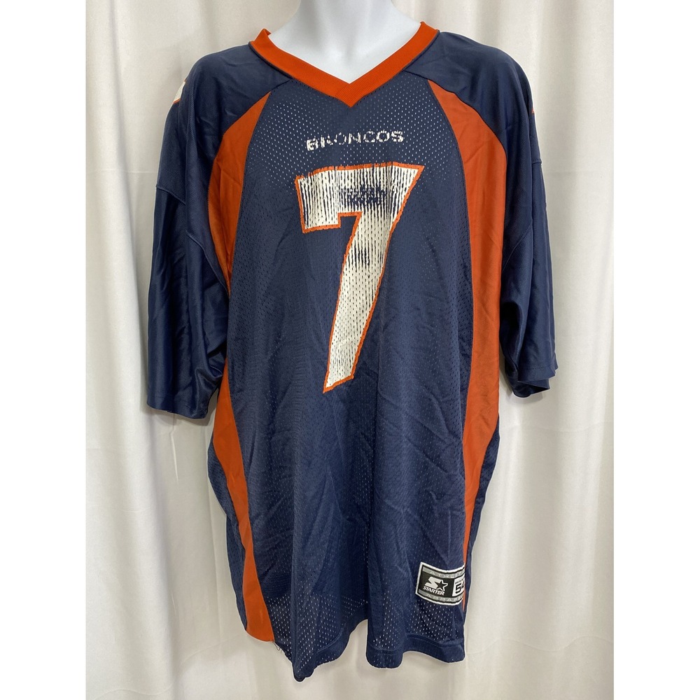 Starter John Elway Denver Broncos Jersey Mens 54‎ 2XL Blue Good 1995 Vintage NFL